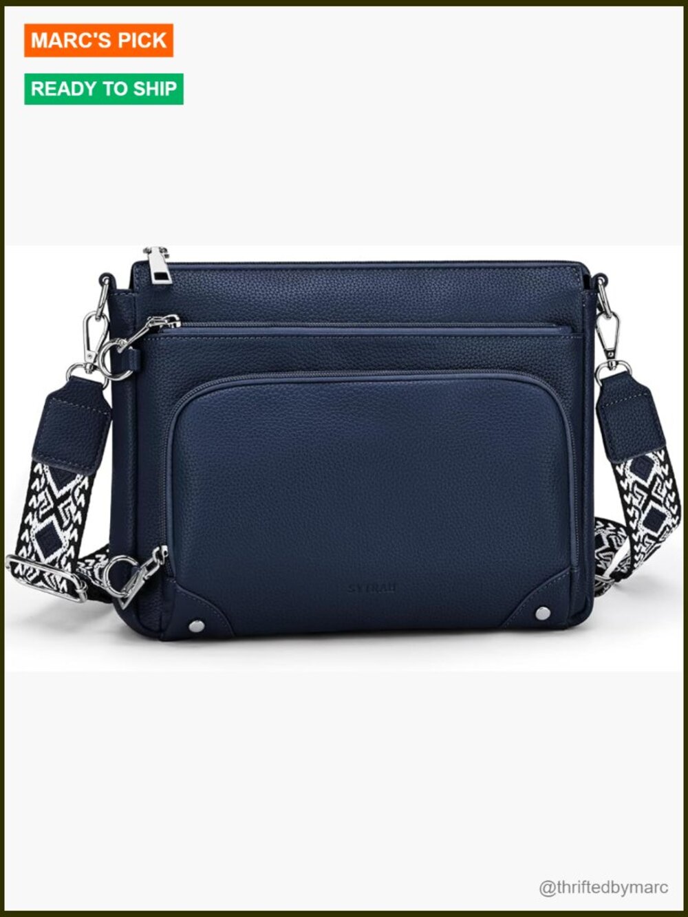 Anti-Theft Crossbody Bag With Built-In Wallet Rfid Blocking Travel Purse